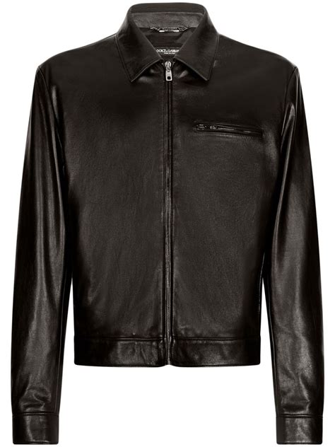 dolce gabbana lederjacke neupreis|FARFETCH .